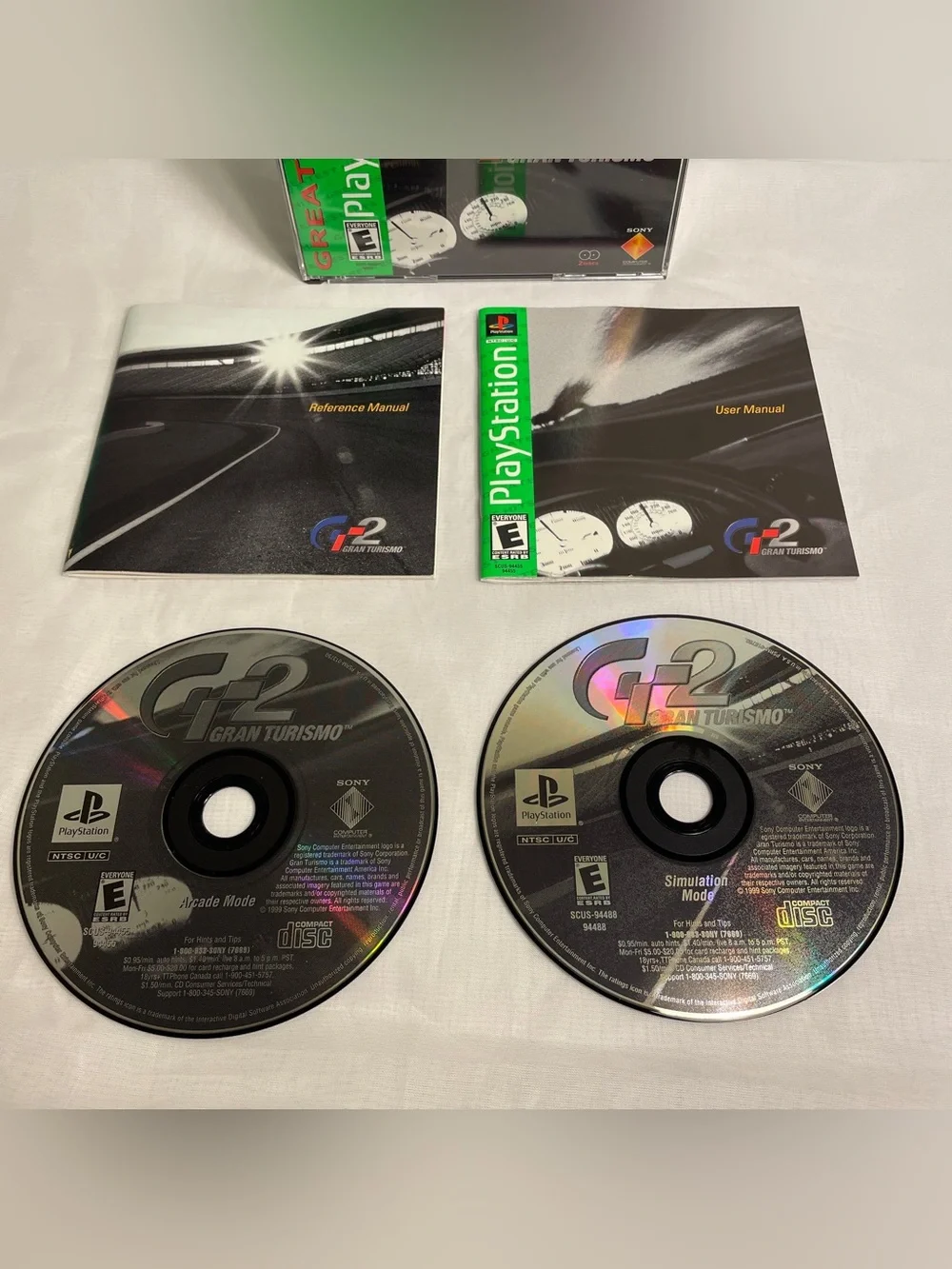 Gran Turismo 2 Greatest Hits (PS1 Sony 1999) Complete W/Manual & Tested Works